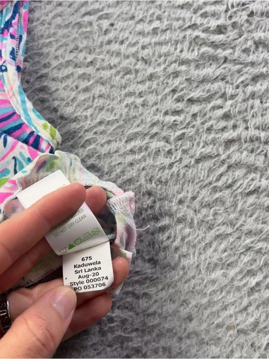 Lilly Pulitzer Ruffle PJ Tank Top Womens XS Multicolor Pajama Comfy Lightweight - Picture 5 of 6